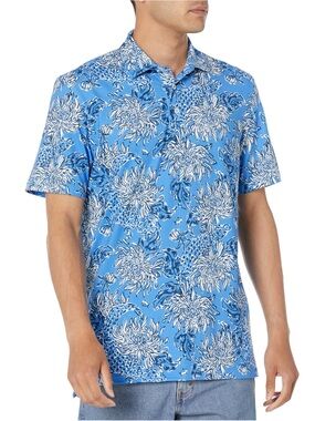 Southern Tide x Lilly Pulitzer Mens Ryder Performance Floral Polo Shirt XL